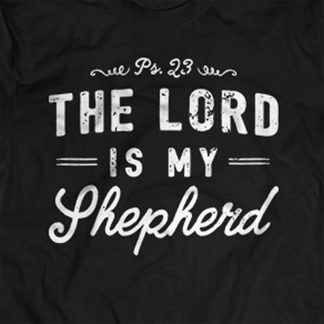 Psalm 23 "The Lord is my shepherd" on T-Shirt