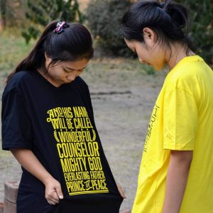 Freedom Fighter Category link - two girls looking at shirt